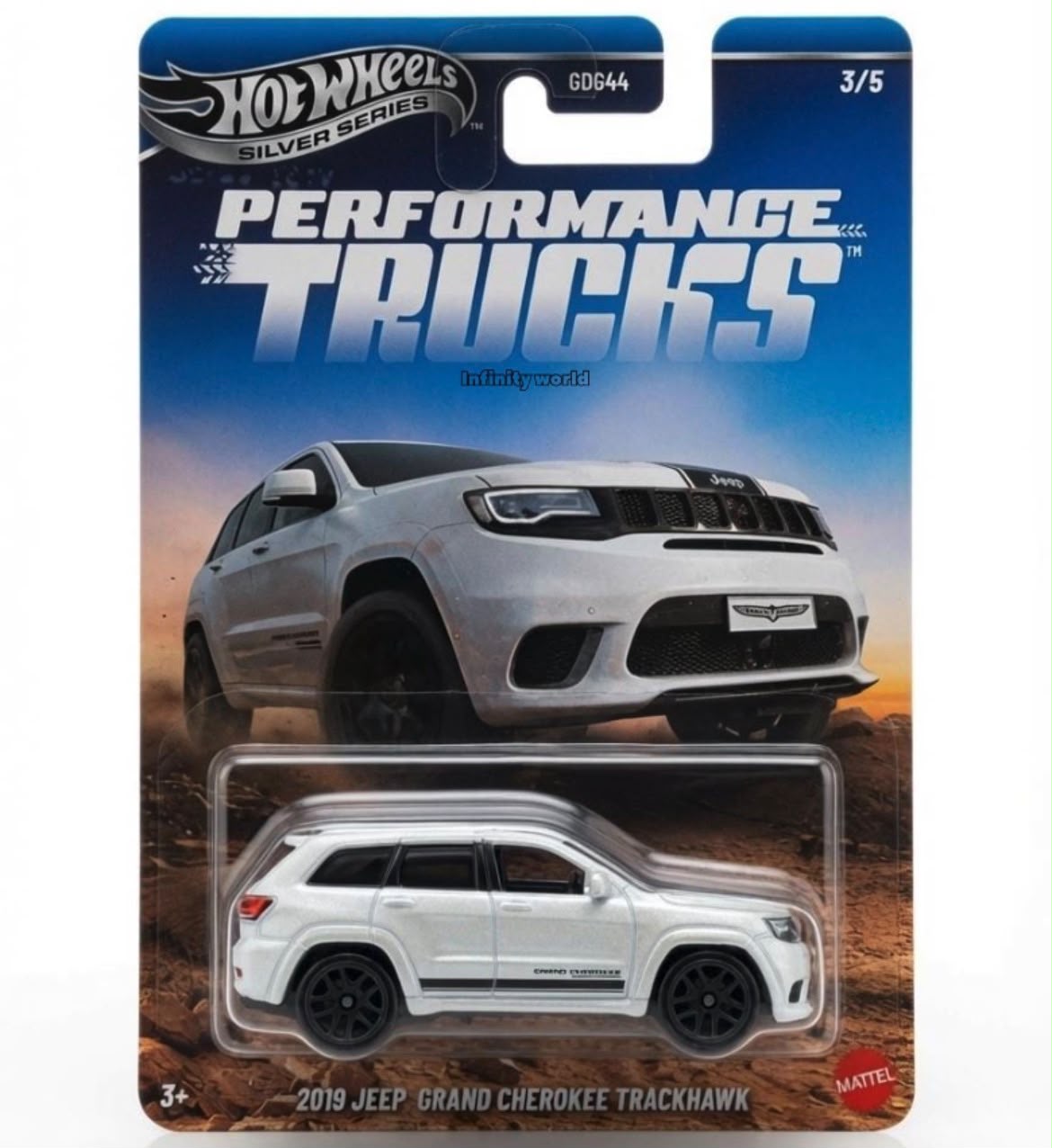 Hotwheels Silver Series 2019 Jeep Grand Cherokee Trackhawk