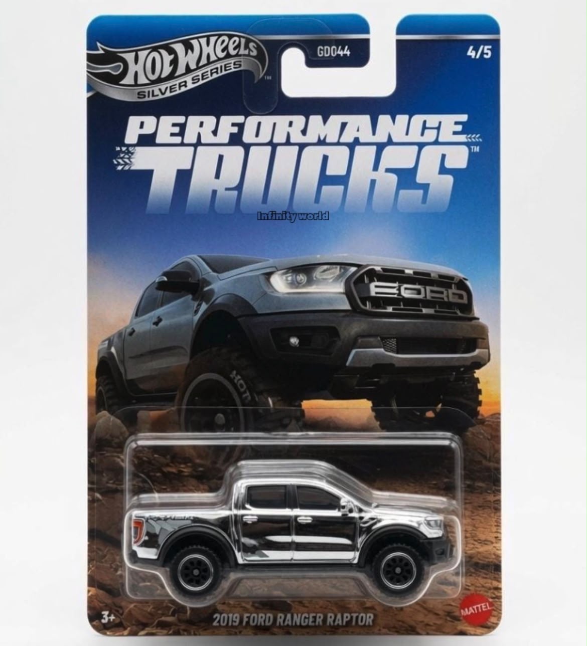 Hotwheels Silver Series 2019 Ford Ranger Raptor