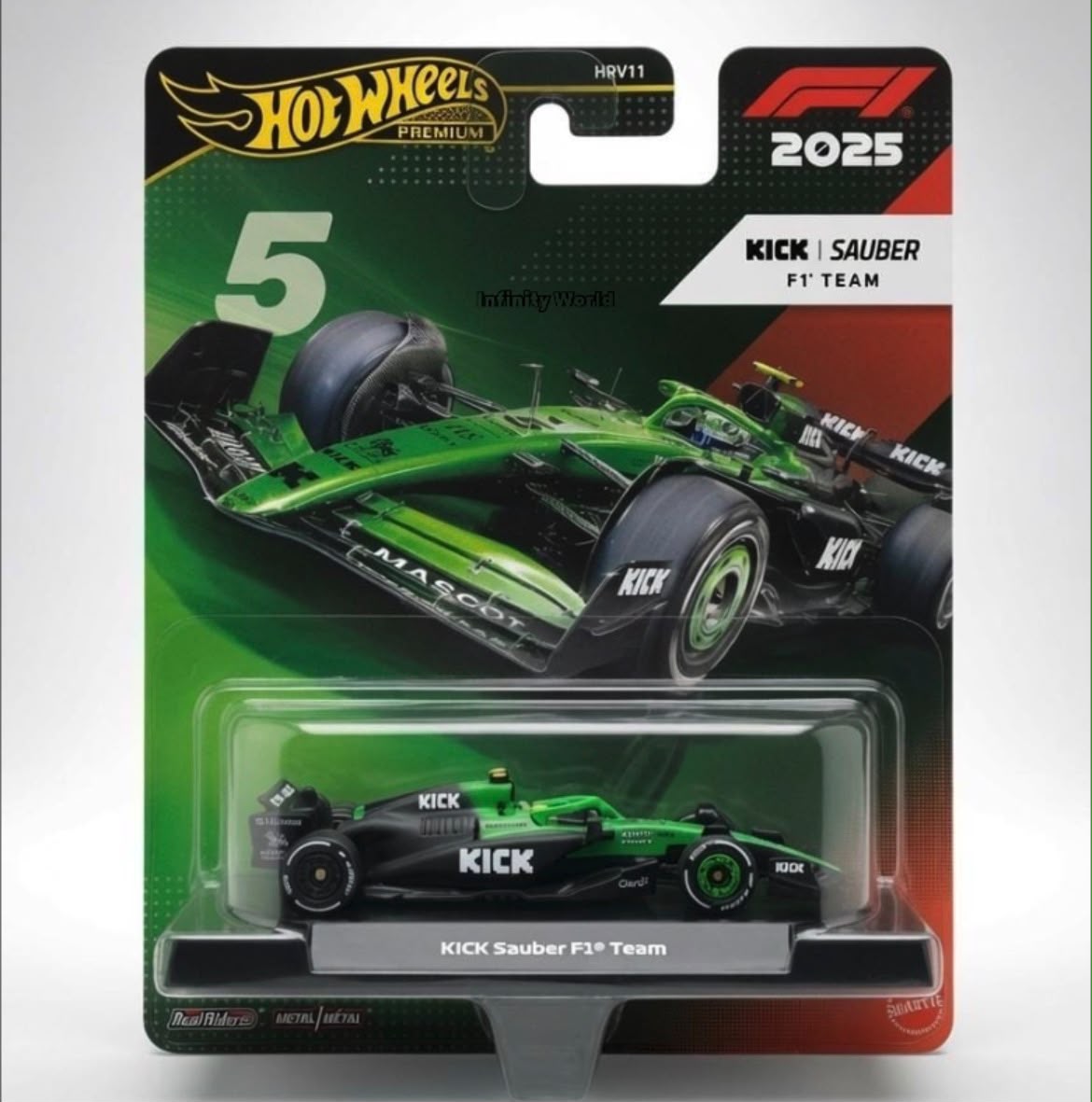 Hotwheels Premium 2025 Kick Sauber F1 Team