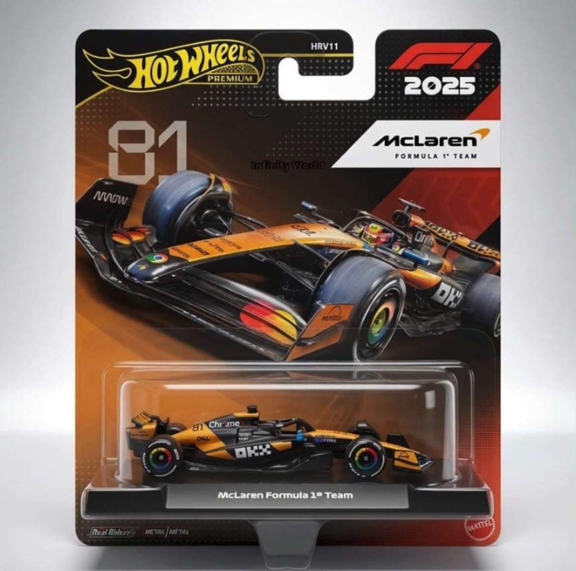 Hotwheels Premium 2025 Mclaren Formula 1 Team