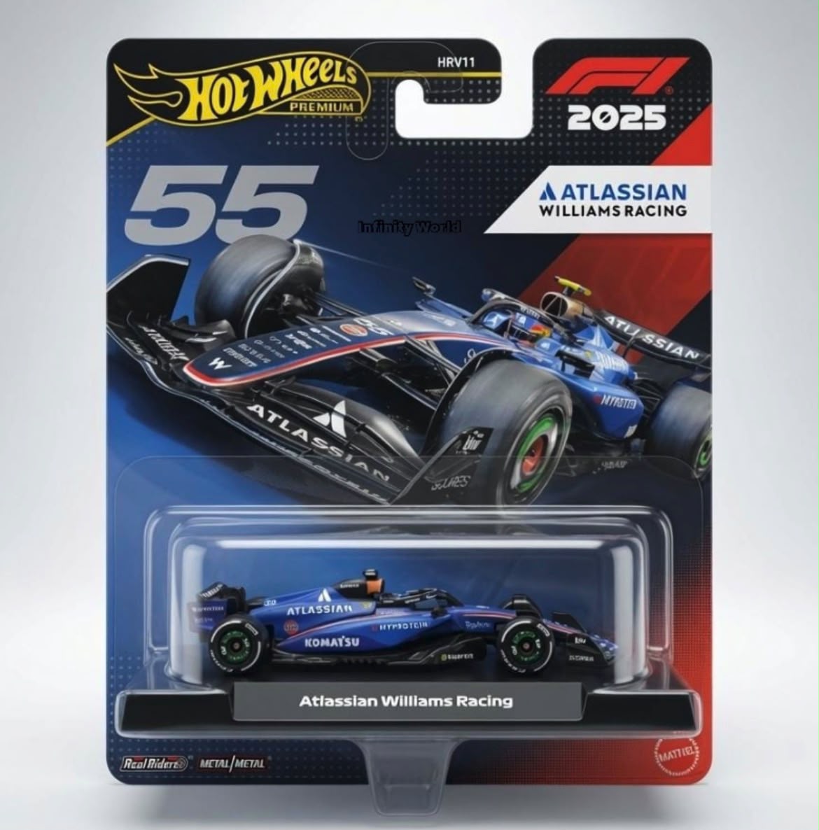 Hotwheels Premium Atlassian Wiliams Racing