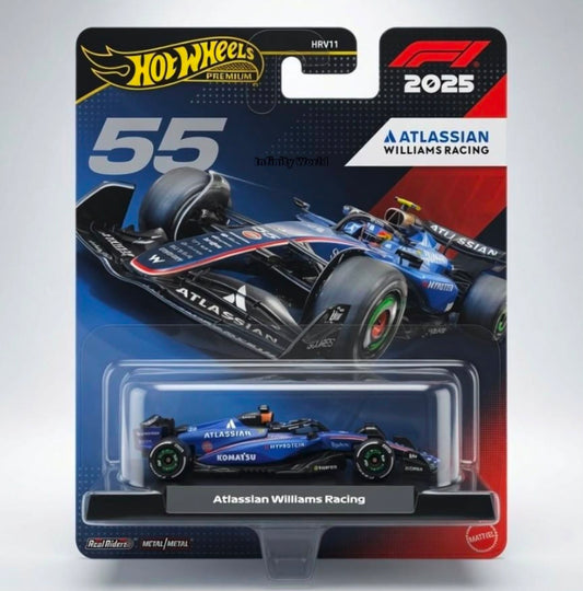 Hotwheels Premium Atlassian Wiliams Racing