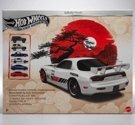 Hot Wheels Premium Silver Series JDM Pack  Limited Edition Die-Cast Set