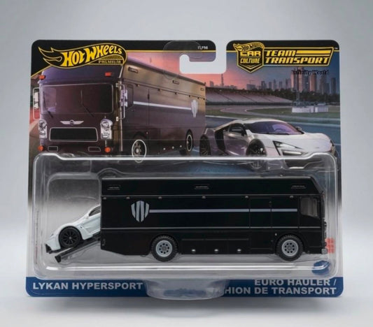 Hotwheels Premium Lykan Hypersportsn Euro Hauler/Camion De Transport