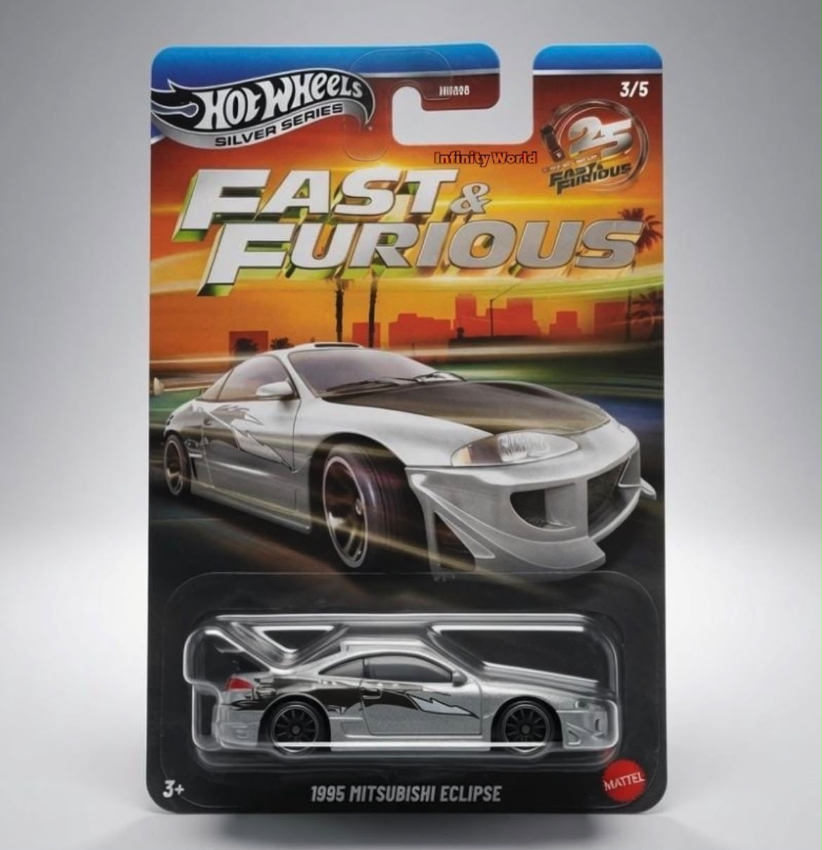Hotwheels Silver Series Fast & Furious 1995 Mitsubishi Eclipse