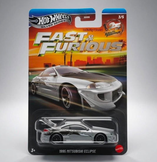 Hotwheels Silver Series Fast & Furious 1995 Mitsubishi Eclipse