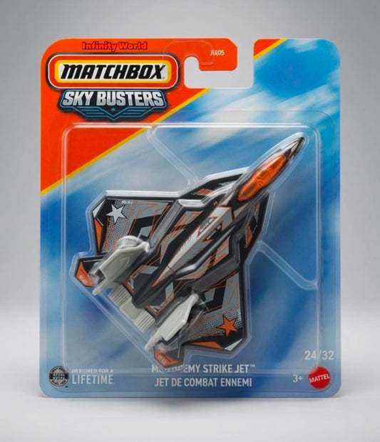 Matchbox Sky Busters Mbx Enemy Strike Jet  Jet De Combat Enemi