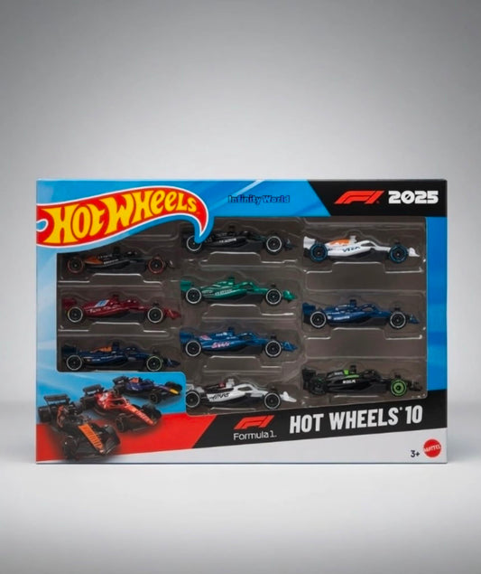 Hotwheels Formula 1 . 2025 10-Car Pack | Official F1 Team Collection | Mattel