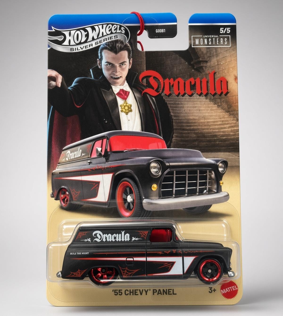 Hotwheels Silver Series Dracula ' 55 Chevy Panel