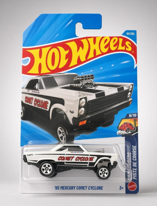Hotwheels '65Mercury Comet Cyclone Drag Racers Piste De Course
