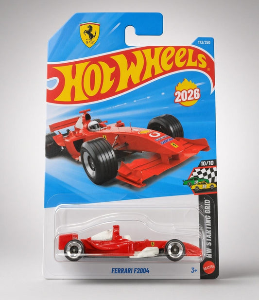 Hotwheels 2026 Ferrari F2004 Hw Starting Card