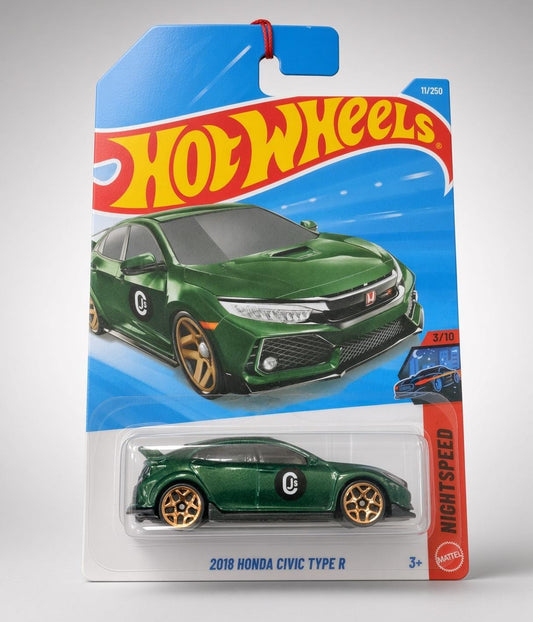 Hotwheels 2018 Honda Civic Type R NIght Speed