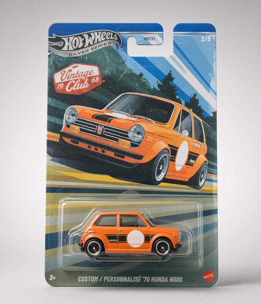 Hotwheels Silver Series Vintage Club Custom / Personnalise '70 Honda N600