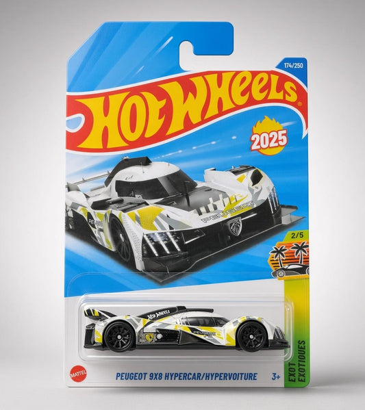Hotwheels 2025 Peugeot 9x8 Hyper Car / HyperVoiture Exotiques