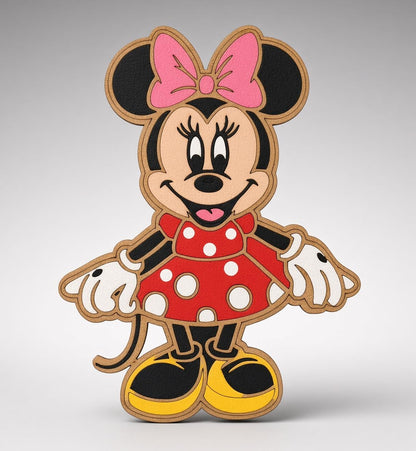 Minnie Mouse MDF Wooden Cutout