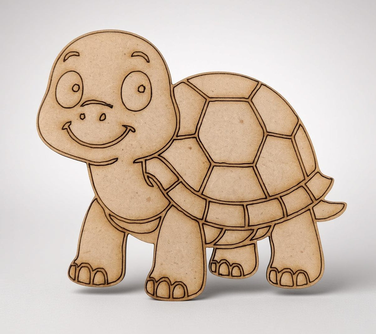Cute Turtle MDF Wooden Cutout