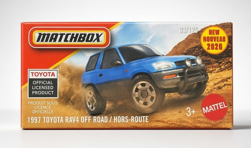 Matchbox 1997 Toyota Rava4 OFF Road / Hors-Route