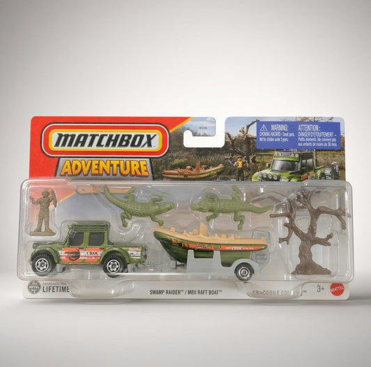 Matchbox Adventure Pack Swamp Raider / Mbx Raft Boat