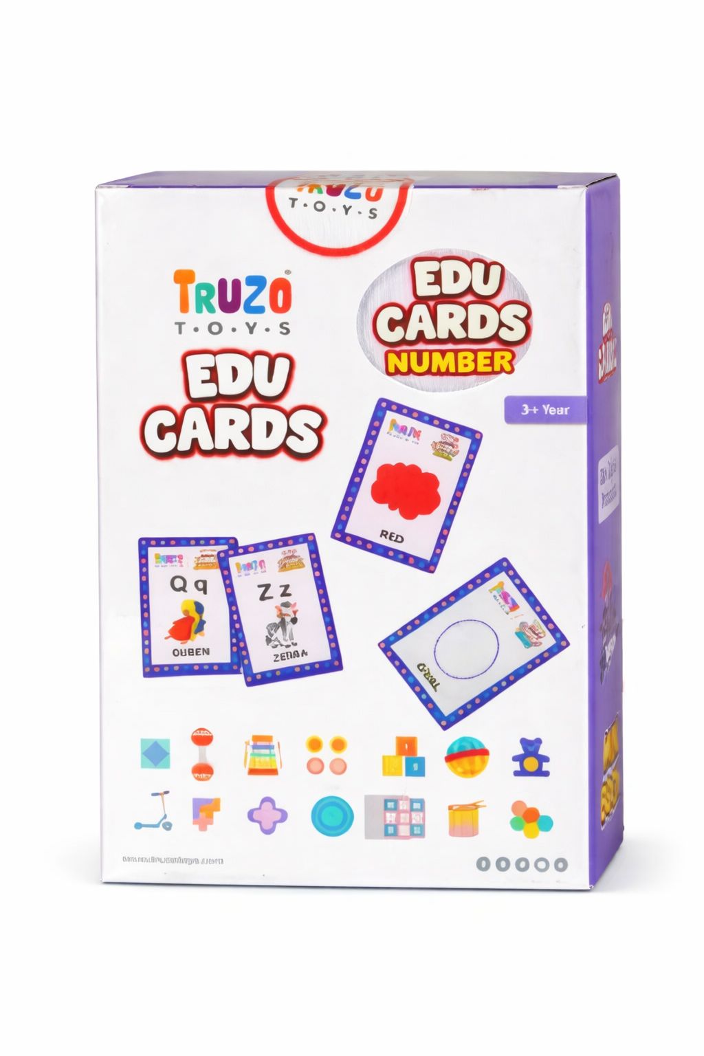 Truzo Toys Edu Cards Number Learning Set for Kids (3+ Years) – Educational Flash Cards for Early Learning
