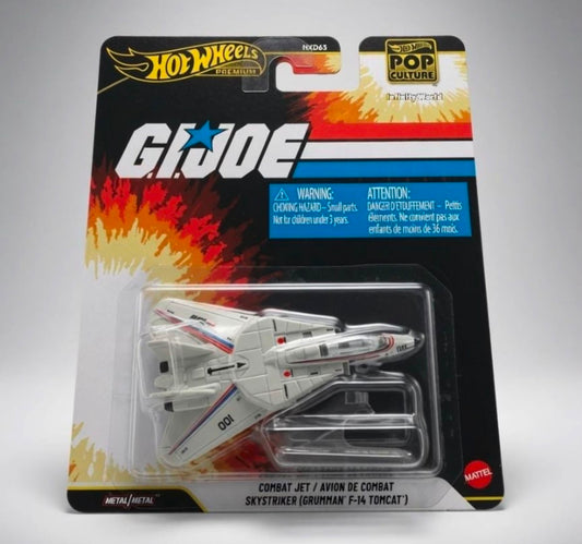 Hotwheels Premium Pop Culture Gljde Combat Jet / Avion De Combat Skystriker (Grumman F-14 Tomcat)