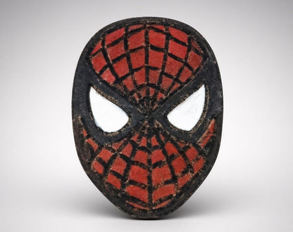 DIY MDF Spider-Man Mask Fridge Magnet