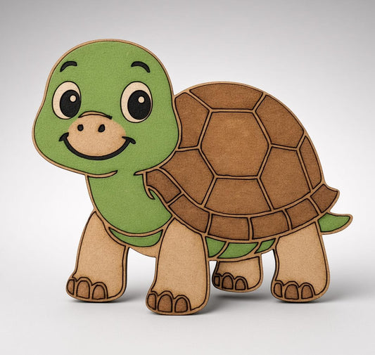 Cute Turtle MDF Wooden Cutout